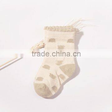 Infant Organic Cotton Keep Warm Breathable Lace Pinstripe Patterns Soft Baby Colourful Bear Bowknot Kid Socks photo-3
