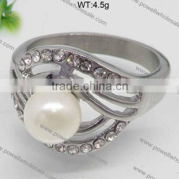 Guangzhou Factory Wholesale double hearts stainless steel ring