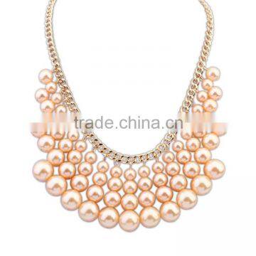 Fashion bead necklace,real pearl necklace price(AM-A1048)