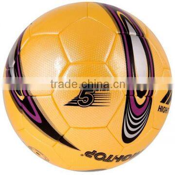 size 5 durable PU leather soccer ball with profession match quality /custom small quantity soccer ball