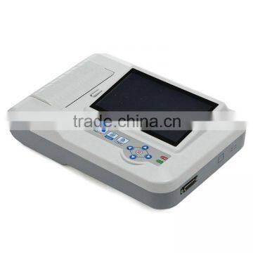 6 Channel Standard 12 Lead Factory Supply Electrocardiograph Ecg Machine photo-2