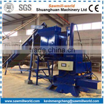 Vertical Auto Weighting Baler For Wood Shavings