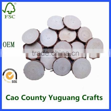 cheap round wood slice wood cutting disc for DIY crafts