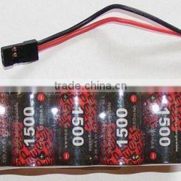 Reciever Battery Pack 6V 1500mah 2/3A for RC hobby car