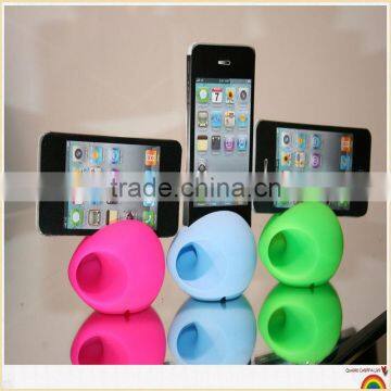 factory off silicone egg speaker for iphone 4/4s