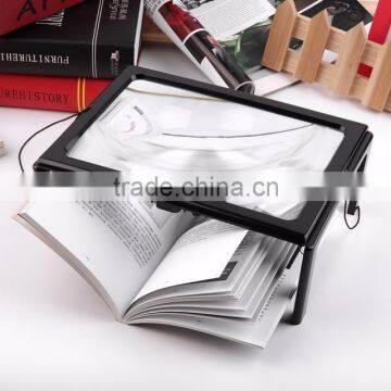 Hands Free A4 Full Page Large Magnifier Magnifying Glass Lens for Reading /Cord