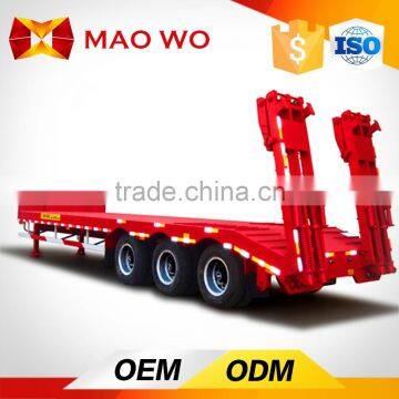 Manufactures 2 Axles Flatbed Low Bed Semi Trailer Trailers Cheapest Price for Sale photo-3