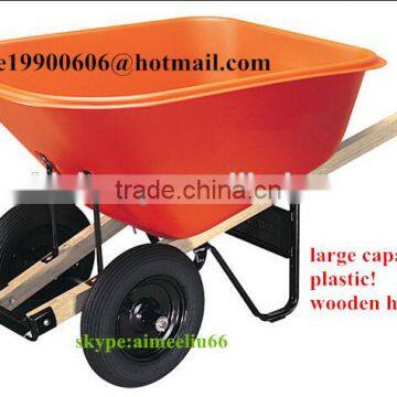 Super Large Capacity Plastic Tray Wheelbarrow 140L Manufacturer photo-2