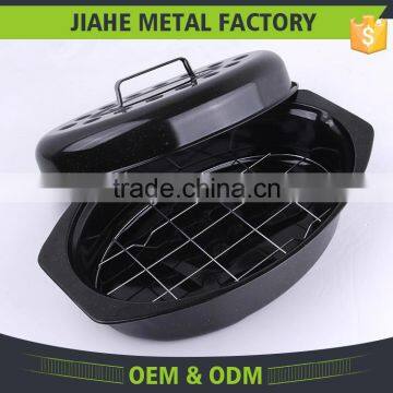 Faster Distributes Heat Enamel Industrial Chicken Roaster Pan photo-3