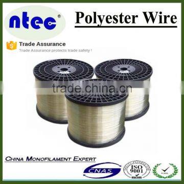 transparent polyester wire, 10kg net weight on spool supporting wire, an-ti uv polyester pet wire