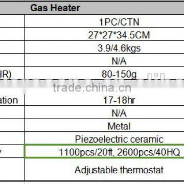 Wall Gas Heaters OC-3000