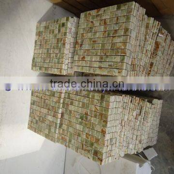 Excellent Quality GREEN ONYX MOSAIC TILES COLLECTIONS photo-5