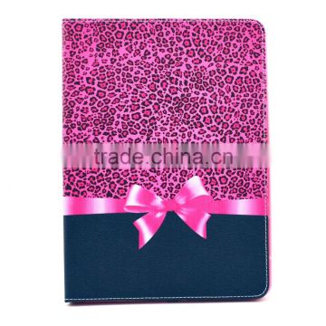 Creative leopard leather case for ipad 6 air 2,Fashional leopard leather case for ipad 6 air 2