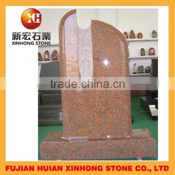 Black High Polished Marble Modern Upright Headstone photo-5