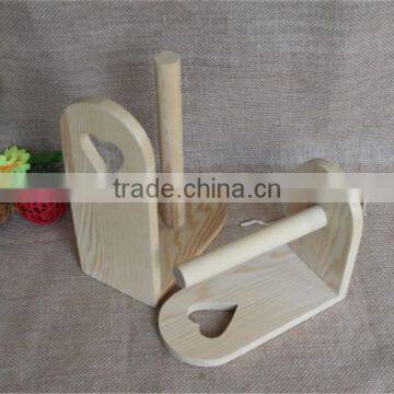 Handmade Decorative Funny Toilet Wrapping Paper Wooden Roll Holder photo-3