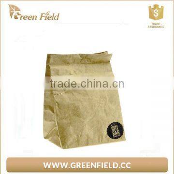 2016 New Style Brown Paper Insulated Aluminium Foil TYVEK Lunch Bag photo-4
