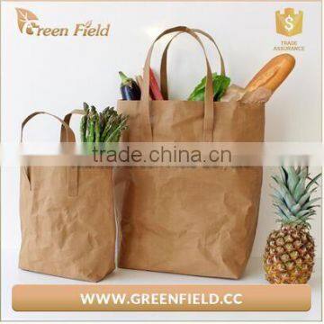 tearproof Kraft Paper shopping handbag popular in Japan market