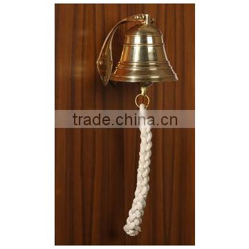 Brass Nautical Ship Bell for Home , | Hanging Door Bell With Polish Lacquer Finish