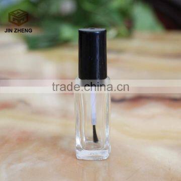 Wholesale Mini 4ml Glass Nail Polish Bottles Blushers with Black Cap