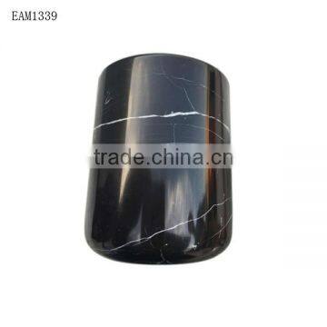 Black or Brown Unique Marble Candle Jars Natural Stone Candle Jars photo-4