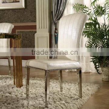 Hot Sale Simple Design Stainless Steel Legs Dining Chair photo-5
