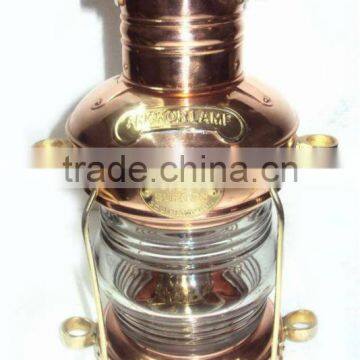 Nautical Ship Lantern, Antique Copper Lantern, Brass Ship Lanterns, Copper Outdoor Lantern, Copper Hurricane Lantern, photo-2