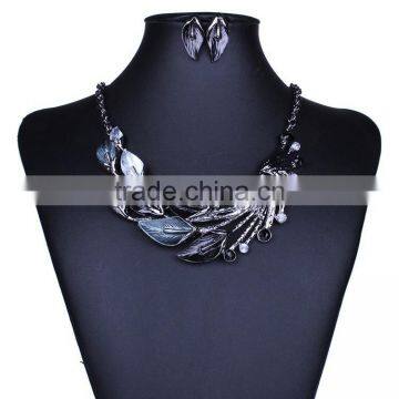 2015 last alloy necklace hot sale Jewelry set for laddy