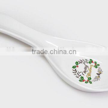 Wholesale Promotional Ceramic Fashionable Spoon Rest With Decal Printing photo-6