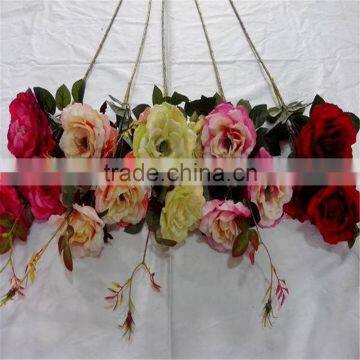 Making Crystal Rose Flower Artificial Rose Polyester Artificial Flower photo-2