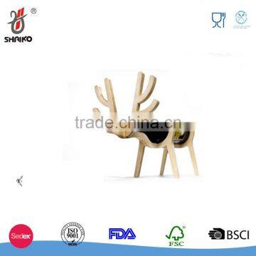 Chinese Supplier Wooden Single Bottles Cute Animal Home Bar Pub Decoration Wine Rack photo-2