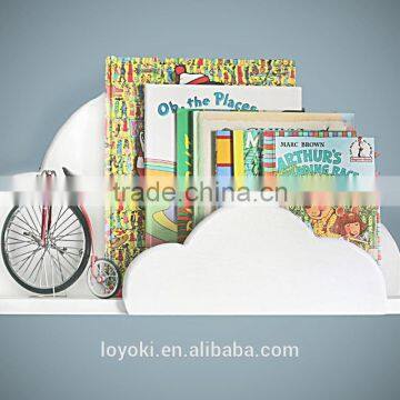 Cloud shape Wall Shelf bookshelf for kids room lovely mdf wooden floating wall shelf