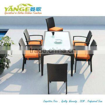 Outdoor furniture set stackable rattan outdoor wicker patio furniture