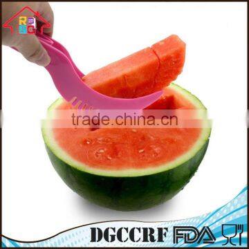 NBRSC Kitchen Fruit Tool Safe Plastic Watermelon Cutter Slicer Corer Server Scoop Knife photo-4