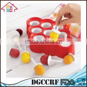 Set of 9 Silicone Mini Pop Molds Kitchen Tools Ice Cream Popsicle Maker photo-5