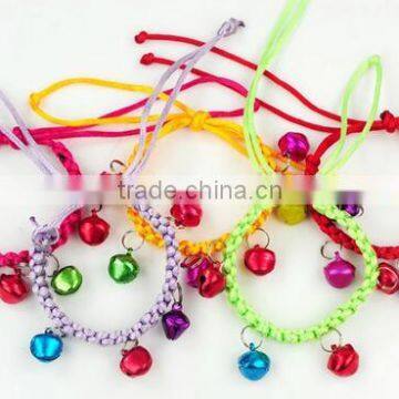 Wholesale Handmade Colorful Pet Accessories Collar With Bell photo-3