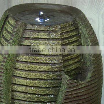 Bubbling Pot Floor Outdoor Fountain With LED Light photo-3