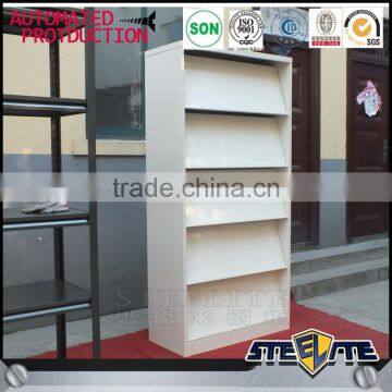 Used school furniture for sale 5 layer metal library magazine rack comic book display rack