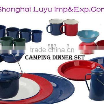 Porcelain Enamel Bowl Dinner Plate Coffee Mug Dinnerware photo-4