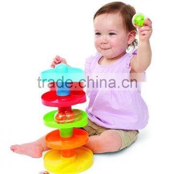 Dongguan Toy Early Childhood Colorful Toy Swirl Ball Ramp From ICTC Factory photo-4