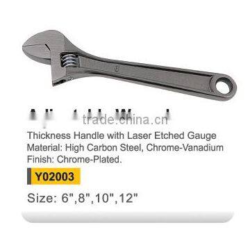 Y02003 Heavy duty Europe type adjustable wrench