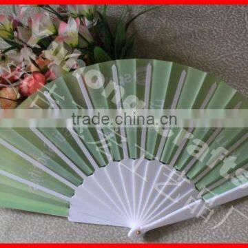 Customized Logo Foldable Plastic Hand Fan photo-3