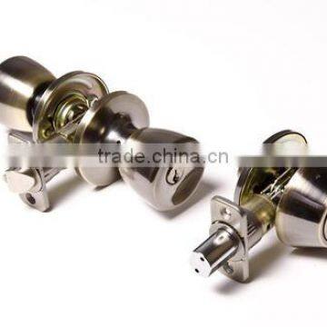 US10B Combo Entry Lock Set Door Knob & Deadbolt Keyed Alike KW1 Keyway Lock photo-2