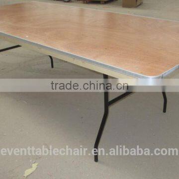Used Plywood Banquet Rect Custom-made Trestle Folding Table photo-3
