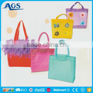 China factory ladies leather hand bag beautiful in colors