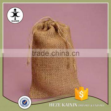 Stylish Burlap Sack Bag With Cotton Rope Drawstring photo-3
