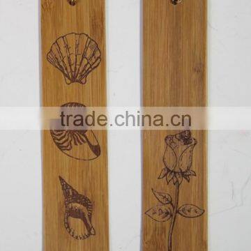 unique laser bamboo wood bookmark