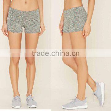 Womens Workout Shorts Interior Waist Drawstring Stretch Knit Athletic Shorts Active Space Dye Womens Running Shorts