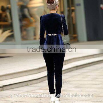 Fashion Women's Lace Ladies Velour Tracksuit