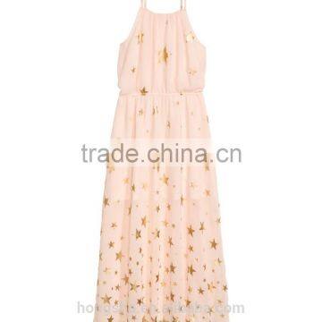 2016 Children Little Girls Chiffon Star Maxi Dress HSD8072 photo-2