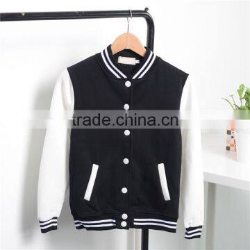Winter Button Baseball Jacket Women Fleece Sweatshirt Hoodies photo-2